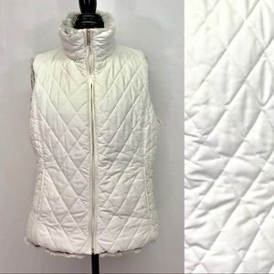 Weatherproof Reversible Quilted Fur Vest